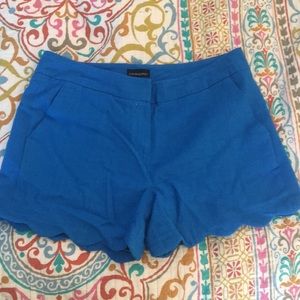 Blue scalloped shorts!